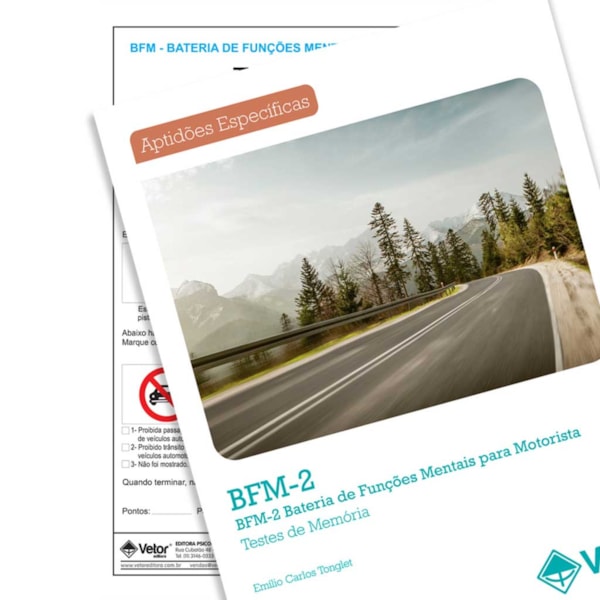 Coleção BFM-2 - TEMPLAM - Bateria de Funções Mentais para Motorista - Testes de Memória