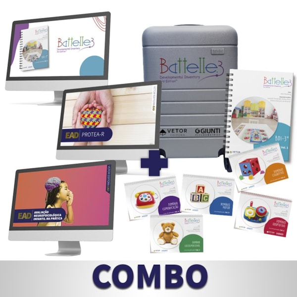 Combo Avaliação Neuropsicológica do Desenvolvimento Infantil - Coleção Battelle + Cursos EAD