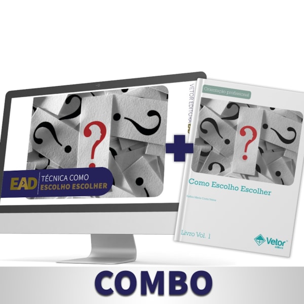 Combo Como Escolho Escolher - Curso EAD + Coleção do Teste