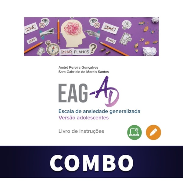 Combo EAG-AD - Escala de Ansiedade Generalizada - Adolescentes