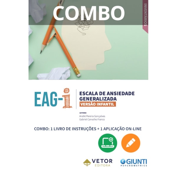 Combo EAG-I - Escala de Ansiedade Generalizada - Infantil