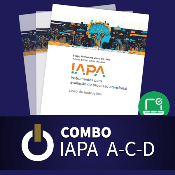 Combo IAPA-A, C e D - Instrumentos para Avaliação do Processo Atencional