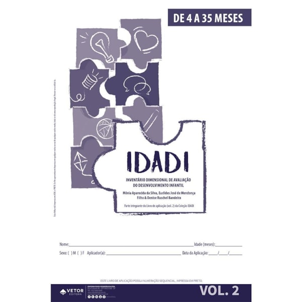IDADI - Livro de Aplicação 4 a 35 meses