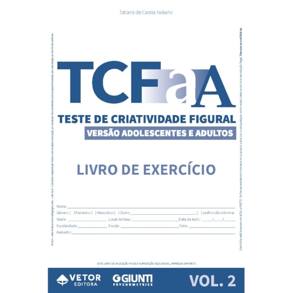 TCF-AA - Livro de Exercícios VOL.2