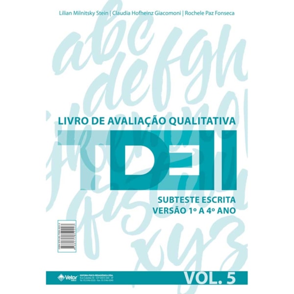 TDE II - Livro de Avaliação Qualitativa Subteste Escrita 1º ao 4ª ano VOL. 5