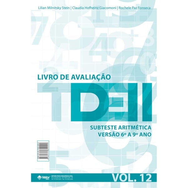 TDE II - Livro de Avaliação Subteste Aritmética 6º ao 9º ano VOL. 12