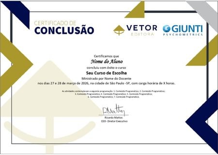Certificado do curso